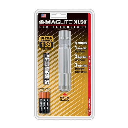 Maglite XL50 LED Light Blister Pack Silver