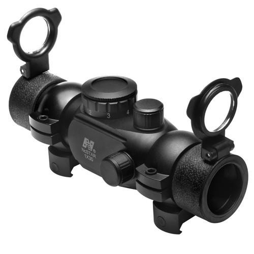 NcStar T-Style Red Dot Sight 1x30, Weaver Rings