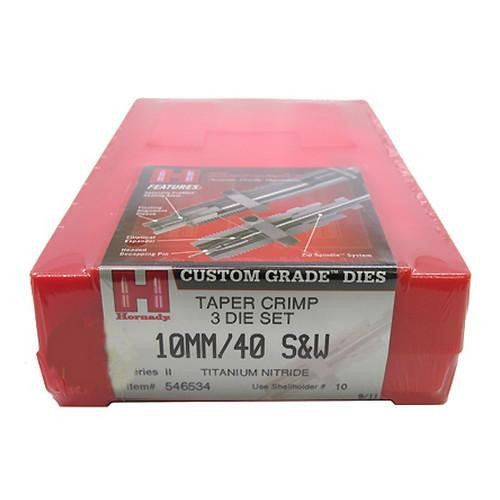 Hornady Series II 2-Die Set 3 Dies, 10mm/40S&W Taper Crimp