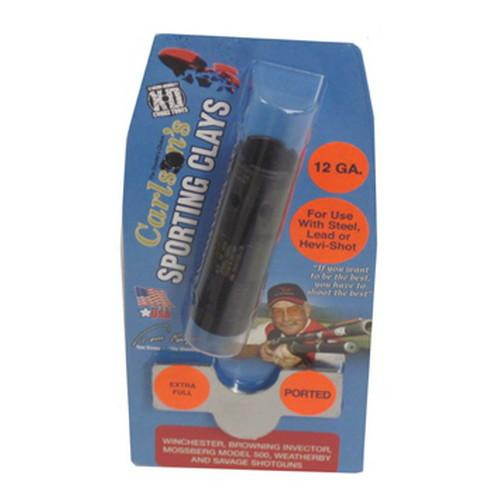 Carlsons Ported Sporting Clay Choke Tube 12 Gauge, Extra Full, Fits: Winchester/Browning/Mossberg