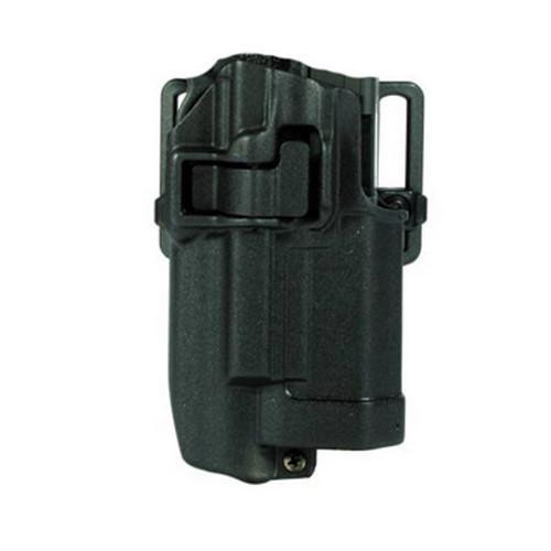 Blackhawk! Serpa CF, Belt & Paddle Holster, Plain Matte Black Finish Right Hand, Glock 17 + Xiphos
