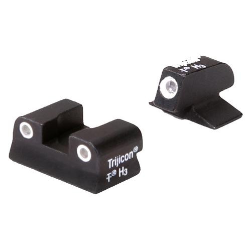 Trijicon Beretta Bright and Tough 3 Dot Night Sight Set 9000 Series, Green Front and Rear Lamps