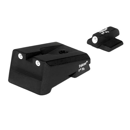 Trijicon Colt Bright and Tough 3 Dot Night Sight Set Enhanced Government, Green Front and Rear Lamps