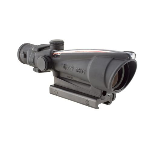 Trijicon ACOG 3.5x35mm Dual Illuminated Scope Red Chevron BAC .308 Flattop Reticle with TA51 Mount, Black