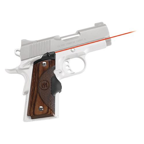 Crimson Trace 1911 Government/Commander Walnut LaserGrip, Front Activation