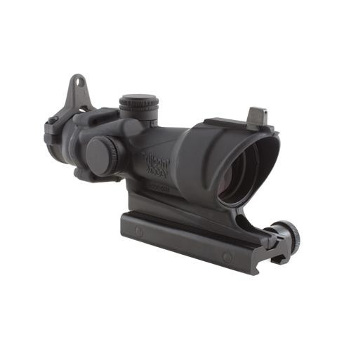 Trijicon ACOG 4x32mm Center Illumination Scope Amber Crosshair .308 Ballistic Reticle with TA51 Mount/Backup Iron Sights, Black