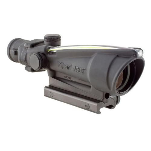 Trijicon ACOG 3.5x35mm Dual Illuminated Scope Amber Chevron BAC .308 Flattop Reticle with TA51 Mount, Black