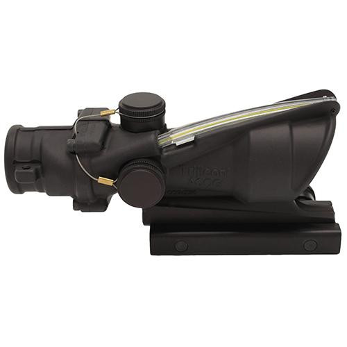Trijicon ACOG 4x32mm Dual Illuminated Scope Amber Chevron .223 Ballistic Reticle with TA51 Flattop Mount, Black