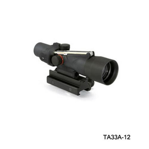 Trijicon ACOG 3x30mm Compact Dual Illuminated Scope Amber Crosshair .308/168gr Win Ball Reticle with Colt Knob Thumbscrew Mount, Blk