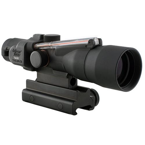 Trijicon ACOG 3x30mm Compact Dual Illuminated Scope Red Crosshair .308/168gr Win Ball Reticle with Colt Knob Thumbscrew Mount, Black