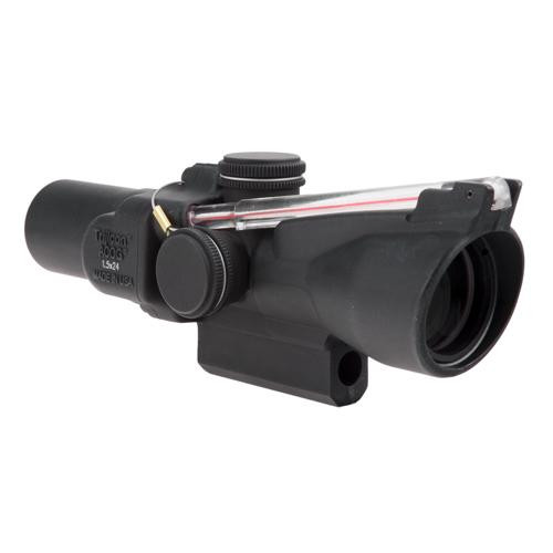 Trijicon ACOG 1.5x24mm Compact Dual Illuminated Scope Red Crosshair Reticle with M16 Carry Handle Base, Black
