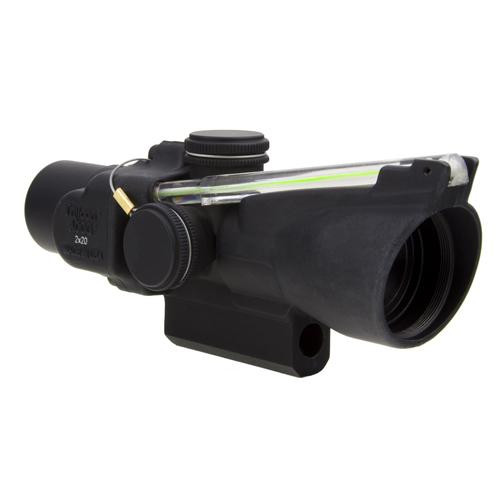 Trijicon ACOG 2x20mm Compact Dual Illuminated Scope Green Crosshair Reticle with M16 Carry Handle Base, Black