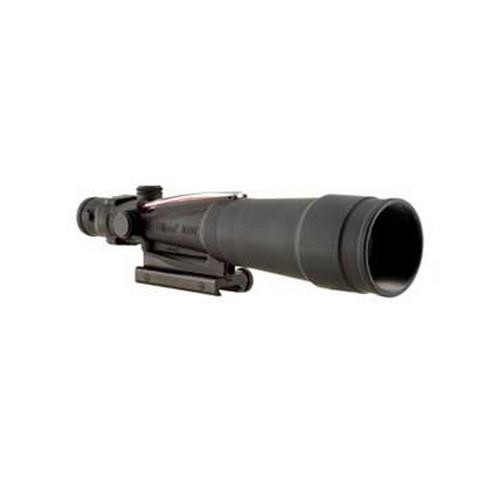 Trijicon ACOG 5.5x50mm Scope Red Chevron BAC Flattop .223 Reticle, with Flattop Adapter, Black