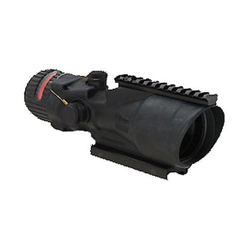 Trijicon ACOG 6x48mm Dual Illuminated Scope Red Chevron .223 Ballistic Reticle with TA75 Mount & M1913 Rail, Black