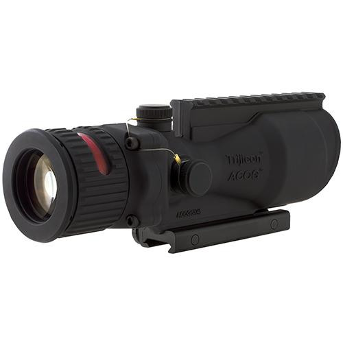 Trijicon ACOG 6x48mm Dual Illuminated Scope Red Horseshoe .308 Ballistic Reticle with TA75 Mount and M1913 Rail, Black