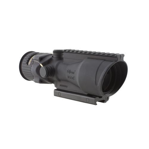 Trijicon ACOG 6x48mm Dual Illuminated Scope Amber Chevron .500 Ballistic Reticle with TA75 Mount and M1913 Rail, Black