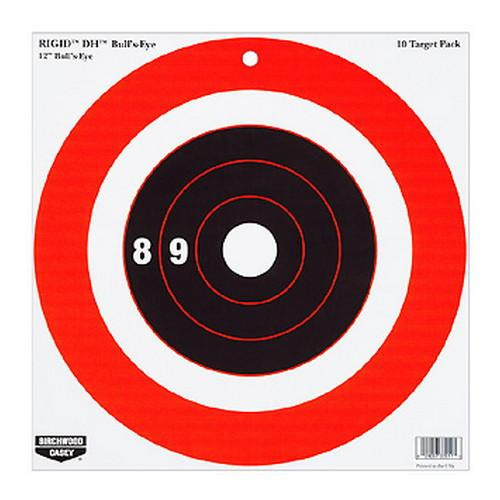 Birchwood Casey Rigid 12" DH Bull's Eye Target /10
