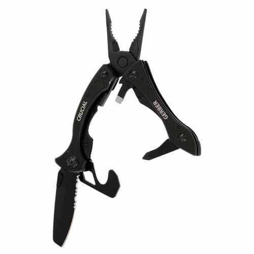 Gerber Blades Crucial Black w/Strap Cutter Clam Pack