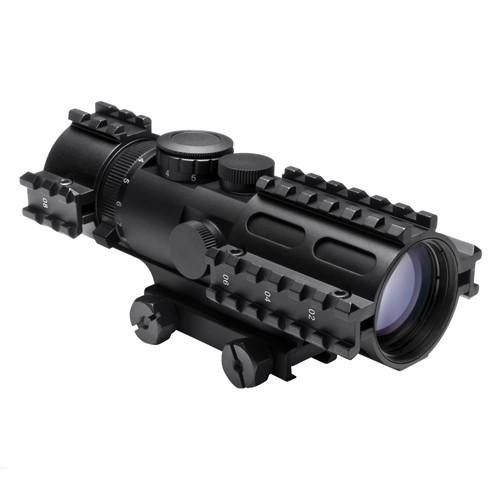 NcStar Tactical 3-Rail Sighting System 3-9x42/Blue Illuminated Rangfinder/Weaver Mount
