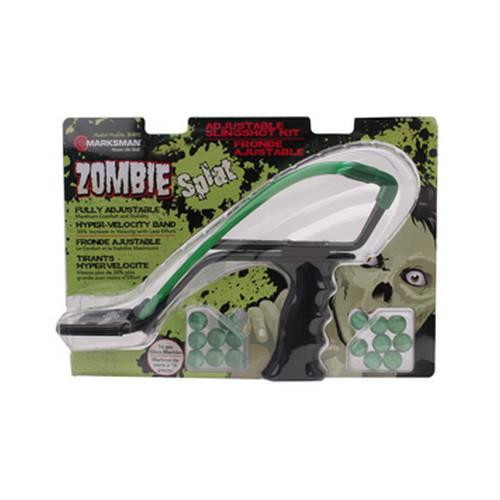 Marksman Zombie Slingshot Steel Yoke Glass Marbles