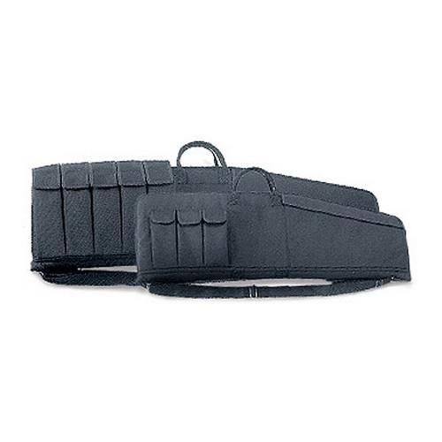 Uncle Mikes Rifle Case 33", Tactical, Black, 3 Mag Pouches