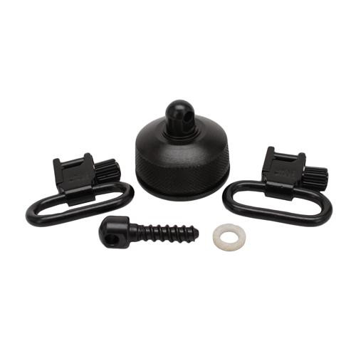 Uncle Mikes Picatinny Attachment, Fixed Quick Detachable, Black, Clam Package