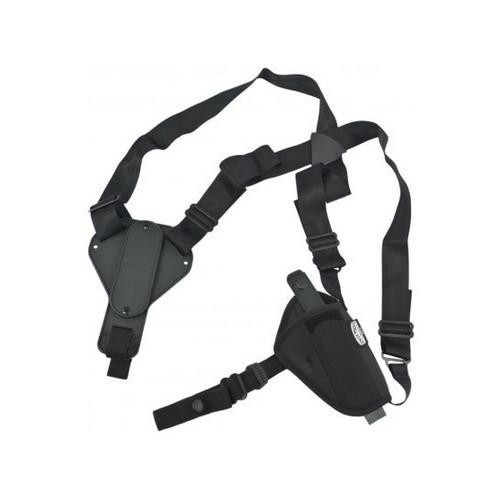 Uncle Mikes Horizontal Shoulder Holster, Kodra Black, Ambidextrous Size 0