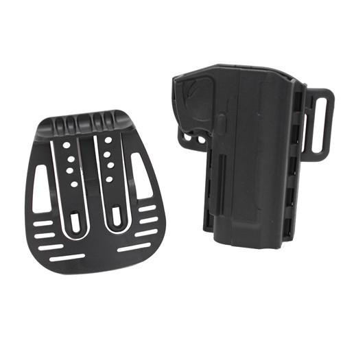 Uncle Mikes Reflex Open Top Holster, Black Size 20 Right Hand