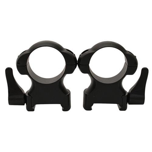 Weaver Grand Slam Steel Rings 1", X-High, Matte, Lever Lock