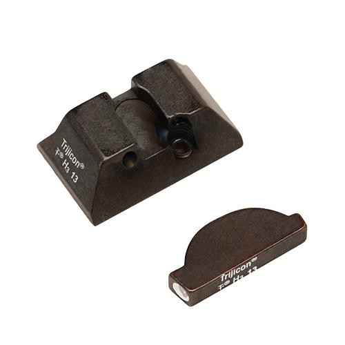 Trijicon Ruger Bright and Tough 3 Dot Night Sight Set P85, P85 Mark II, and P89 Models, Green Front and Rear Lamps