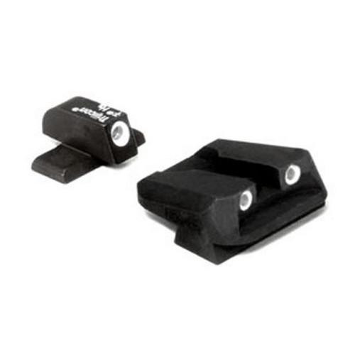 Trijicon Sig Sauer Bright and Tough 3 Dot Night Sight Set .40S&W/.45ACP,  #6 Front Lamp and Novak Rear Lamp