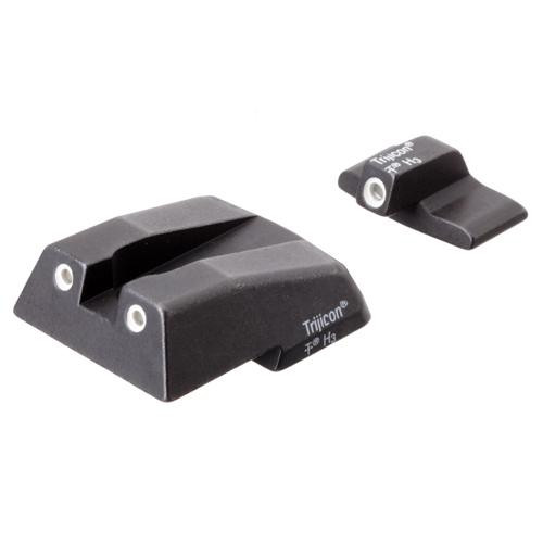 Trijicon H&K Bright and Tough 3 Dot Night Sight Set .45C/.45C Tactical/P30/P30L/P30SK/VP9, Green Front and Rear Lamps