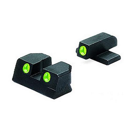 Mako Group Sig Sauer Tru-Dot Sights 9mm & 357 Sig, Green/Green Set