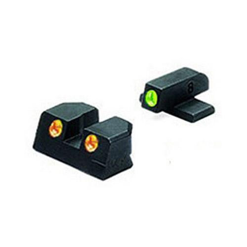 Mako Group Sig Sauer Tru-Dot Sights 9mm & 357 Sig, Green/Orange, Fixed Set