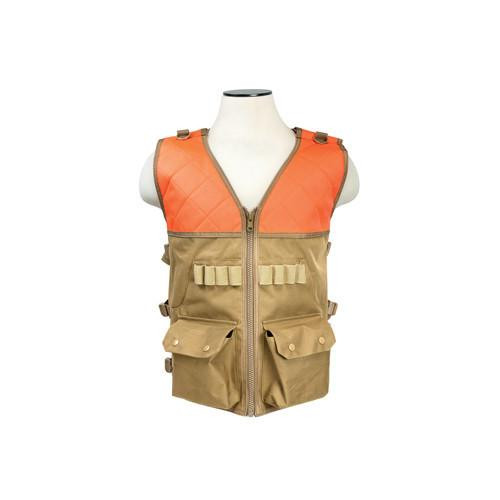 NcStar Hunting Vest/Blaze Orange And Tan