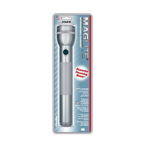 Maglite 3 Cell D Blister Pack, Gray Pewter