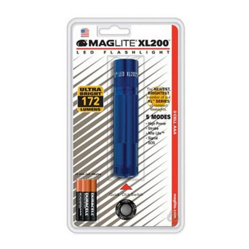 Maglite XL200 3 Cell AAA LED, Blister Pack Blue