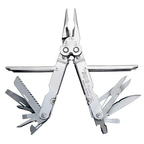 SOG Knives Multitool Power Lock, Nylon Sheath, Clam Pack