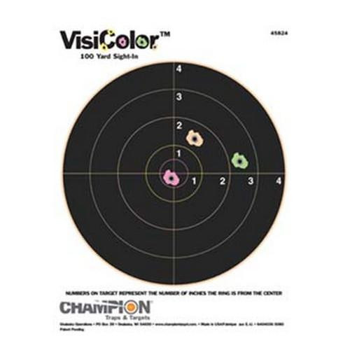 Champion Traps and Targets Visicolor Targets 8" Bulls Eye (10 Pack)