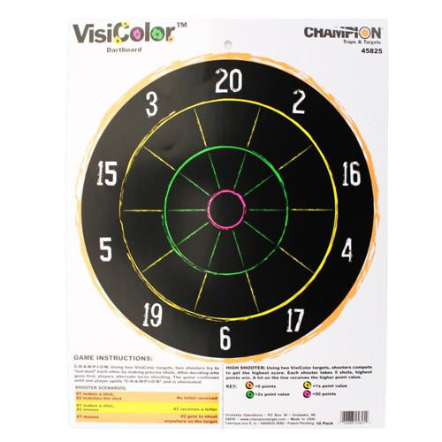 Champion Traps and Targets Visicolor Targets Dartboard (10 Pack)