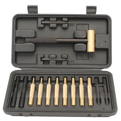 ProMag Gunsmith Brass Hammer & 14 Piece Punch Set