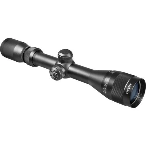 Barska Optics Airgun Scope 4x32 Adjustable Objective, Matte Black, Mil-Dot Reticle