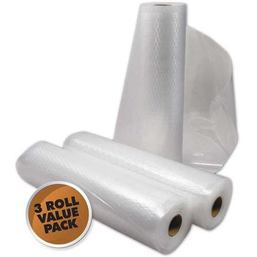 Weston Brands Vacuum Sealer Bags 8" x 22" Roll, 3 Pack