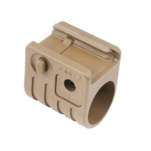 Mission First Tactical Classic Light Mount, QD, 1" Diameter Scorched Dark Earth