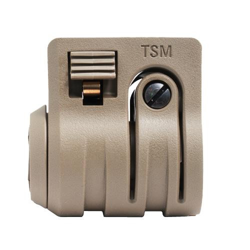 Mission First Tactical Torch Light/Laser Mount, Standard to 1"/.825"/.75" QD Scorched Dark Earth