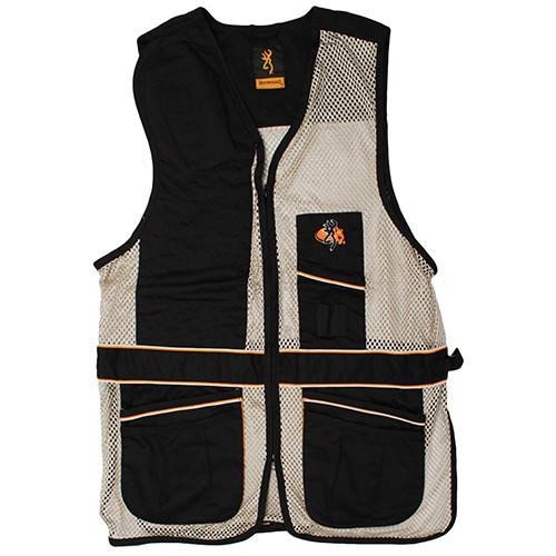 Browning Deluxe Right Hand Vest, Black/Tan Small