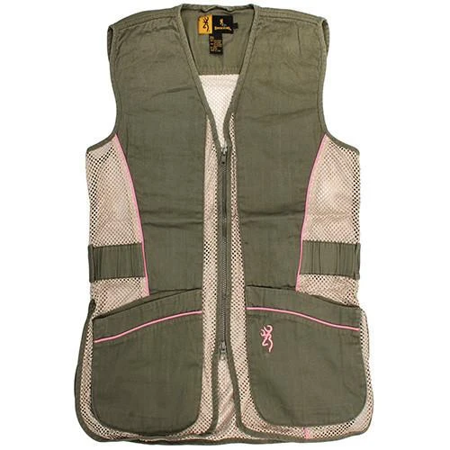 Browning Youth Mesh Vest Sage/Pink XX-Large