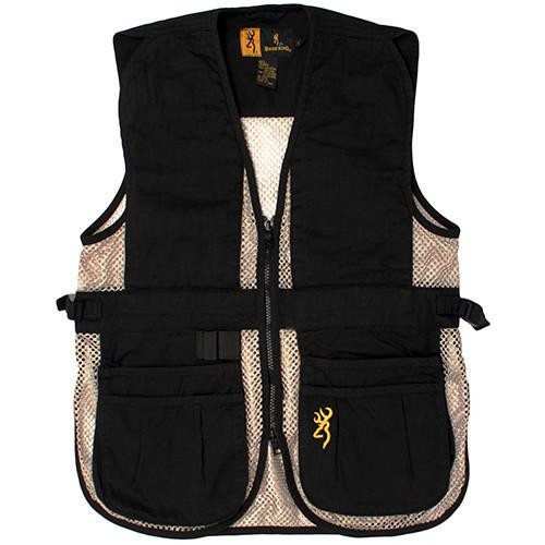 Browning Jr Trapper Creek Vest, Black/Tan Small