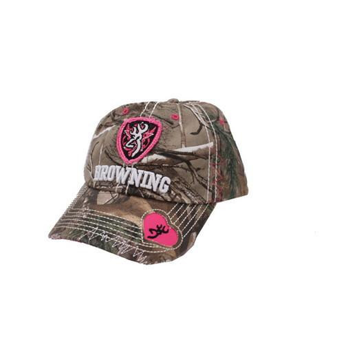 Browning Ladies Sweetheart Cap Realtree Xtra/Hot Pink