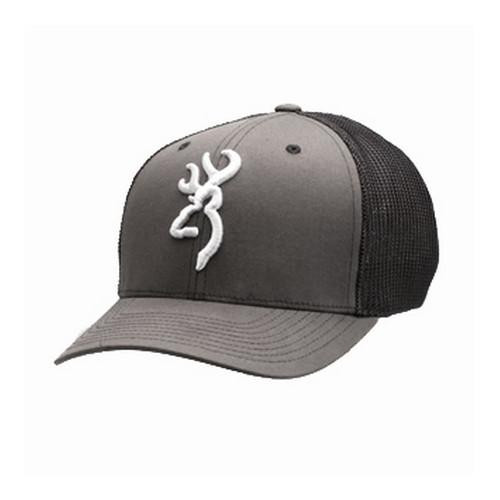 Browning Colstrip Flex Fit Cap Gray Small/Medium